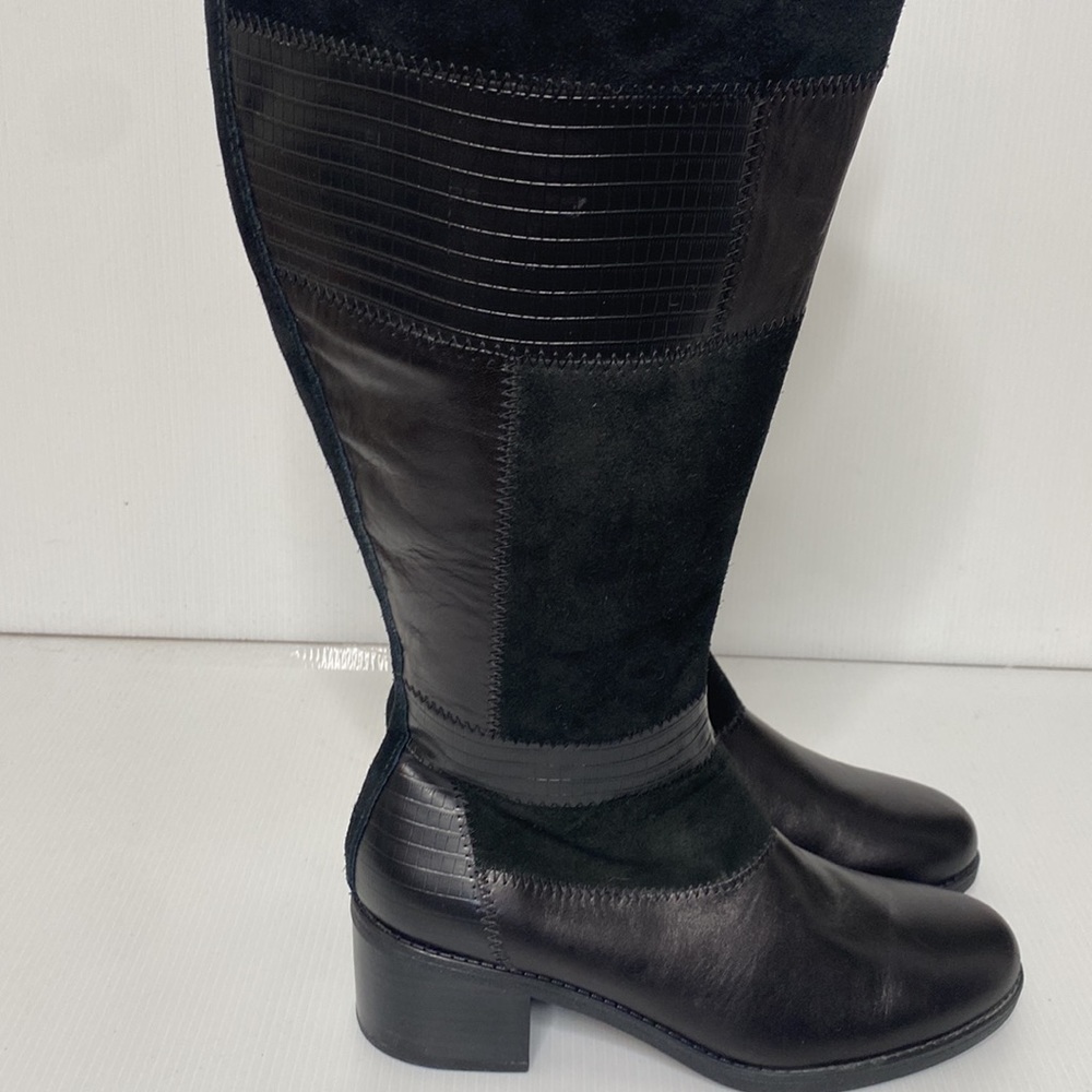 Clarks Nevella Nova Riding Patchwork Leather And … - image 2